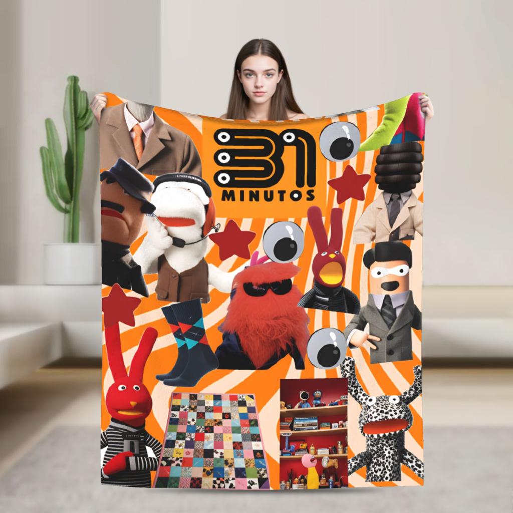 Comedy 31 Minutos Sketches Blanket Quality Warm Soft Throw Blanket Winter Camping Outdoor Novelty Bedspread