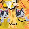Smiling Critters Plush Cat Toy Puppet Hand Puppet Husky Boxing Puppet Finger Battle Sound Plush Toy Doll Birthday Gift