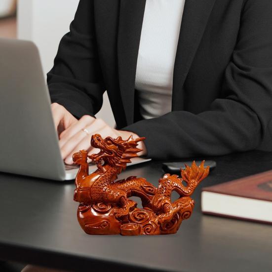 Украшение дракона, деревянная статуя китайского зодиака Дракона, украшение на удачу, украшение на год Дракона, секс-одежда для взрослых