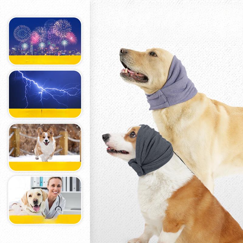 Pet Supplies: Winter Warmth, Dog Comfort Head Cover, Anti-scare and Anti-lick, Adjustable Dog Head Cover