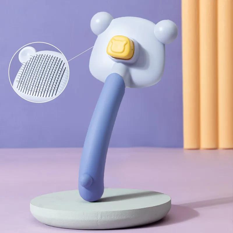 Расческа для кошек для удаления плавающих волос Расчесывание домашних животных Специальная щетка для удаления шерсти Выдергивание Поглаживание Товары для кошек