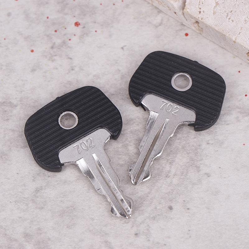 2Pcs 702 Black Keys Ignition Keys Forklift 28520490 Ignition Key Power Start Key Manual Electric Forklift Accessories