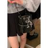 Niche Fashion Women's Small Satchel 2025 New Diamond Chain Bag Simple and Versatile Messenger Bucket Bag