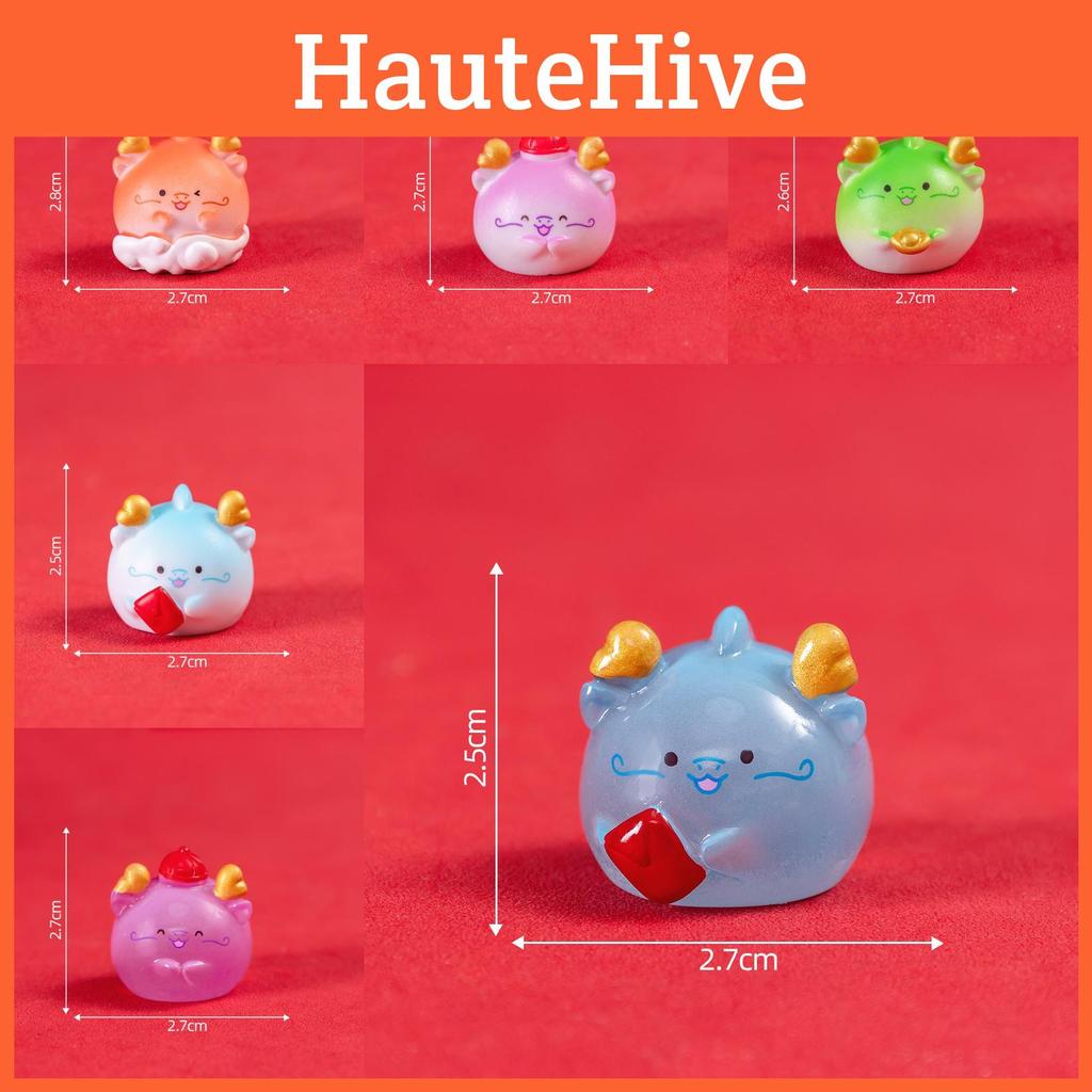 Creative Resin Dragon Miniatures Festive Blind Box Car Accessories Cute Figurines