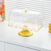 Cake Stand with Cover Display Tray Multipurpose Food Serving Platter, Footed Plate for Snacks
