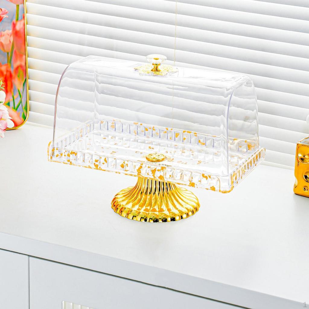 Подставка для торта с крышкой, поднос для демонстрации, многофункциональное блюдо для подачи блюд, тарелка на ножке для закусок