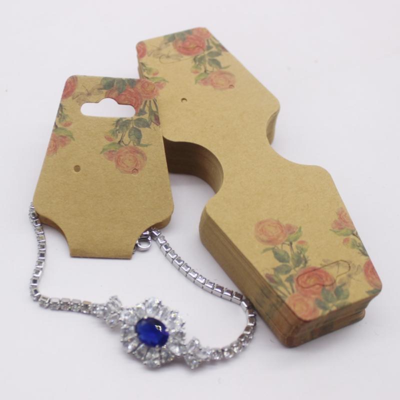 4,5x12 см набор из 50 украшений бумажная карточка ожерелье/браслет/аксессуар для волос этикетка для демонстрации