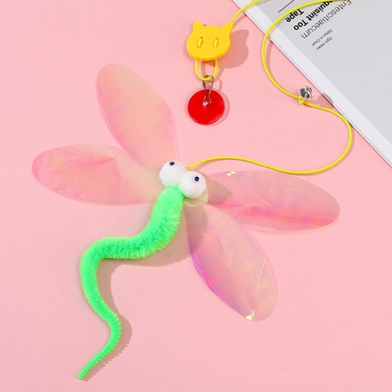Cat Plush Teaser Stick Hanging Door Interactive Play Chase Exercise Toys Pet Supplies For Indoor