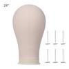 Cork Canvas Block Head Mannequin Head Wig Display Styling Head Manikin Canvas Head