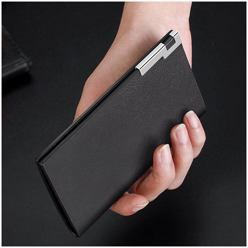 Простота, модные кошельки для карт из натуральной кожи, мужские тонкие держатели для кредитных карт, тонкий держатель для VIP-карт, костюм, деловые мужские аксессуары