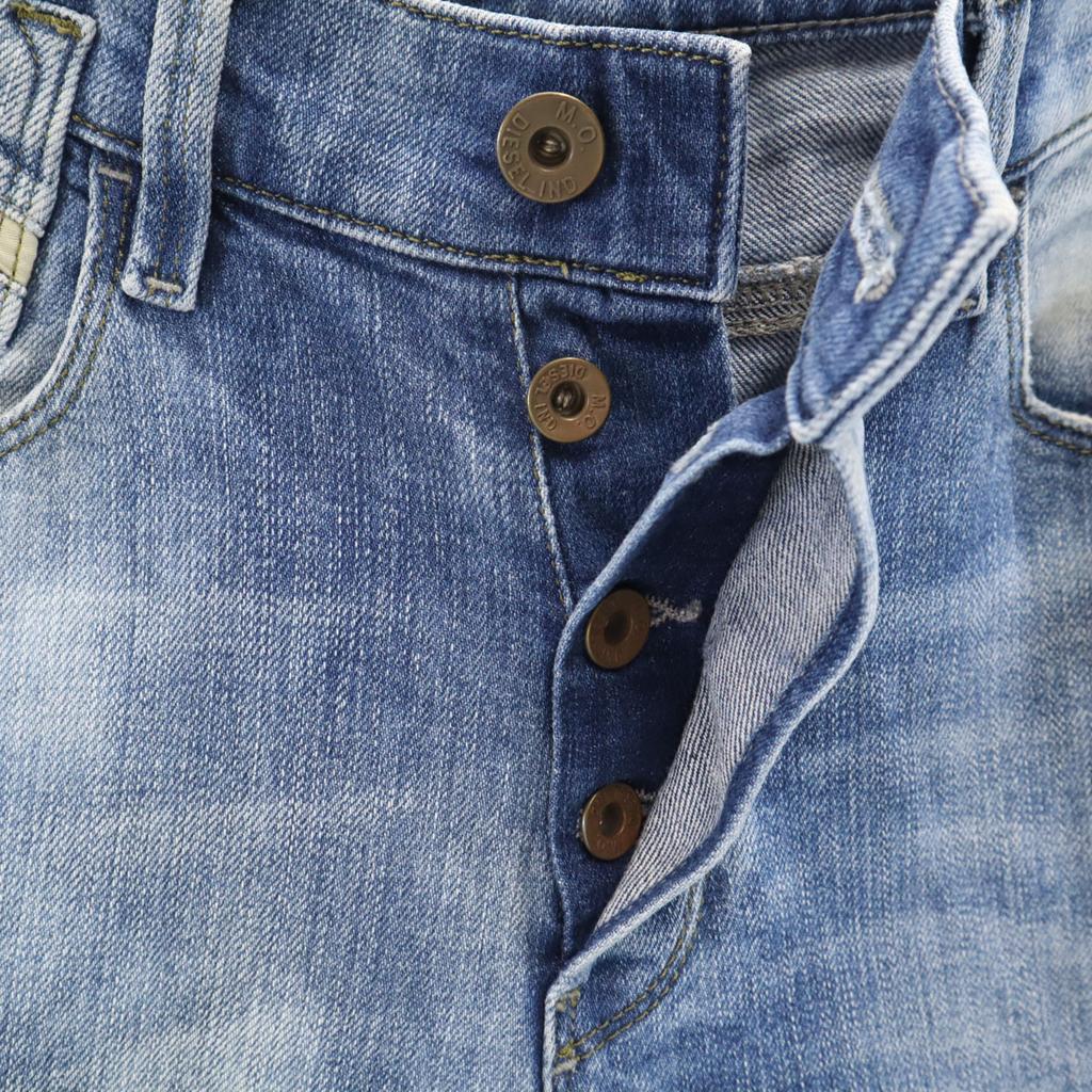 Diesel Regular Tapered Denim Pants W26 Blue HALAIS 008W5 Jeans Women Used