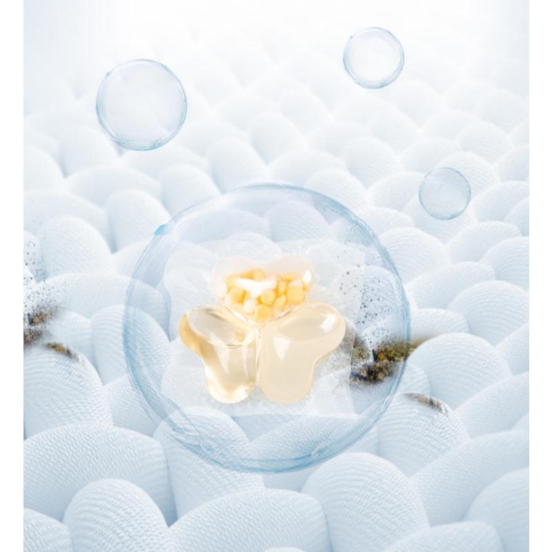 Три в одной коробке с гранулами геля для стирки, стойкие ароматизированные гранулы, мягкое и удаляющее клещей моющее средство для стирки с множественными эффектами