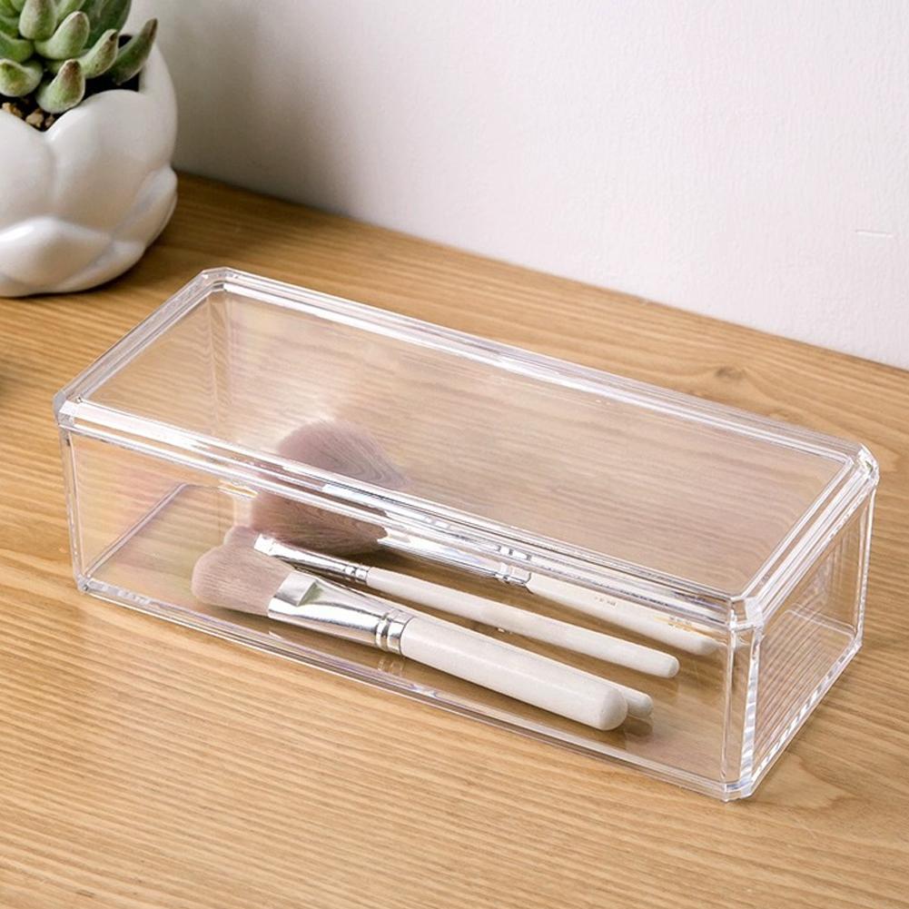 Transparent Acrylic Storage Box Drawer Storage Compartment Makeup Lipstick Multi-functional W6Y0