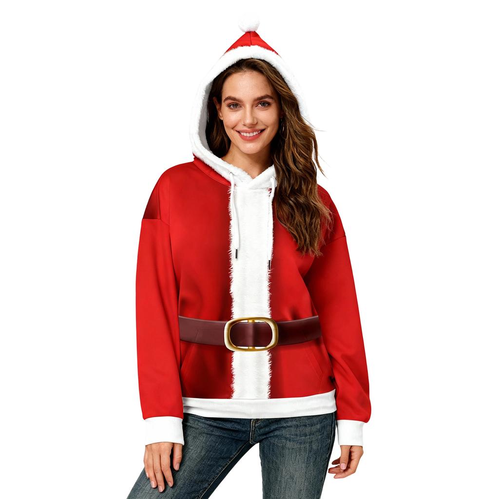 Women's Casual Fashion Pom-Pom Long-Sleeved Hooded Sweatshirt