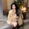 Fur Jacket Women's Korean Version Stand-up Collar Short Imitation Fox Fur Top New Plush Women's Young