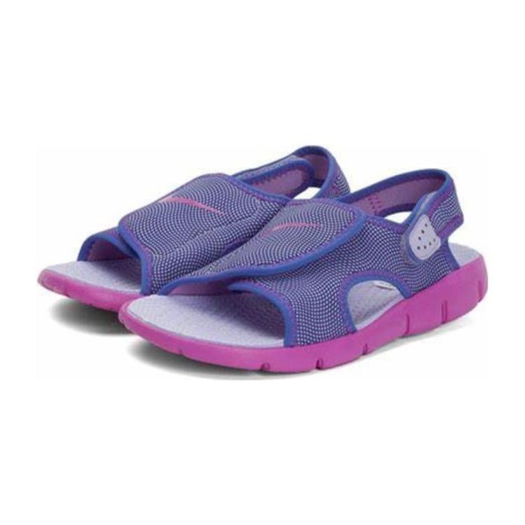 Nike Sunray Adjust 4 Нескользящая Амортизация Износостойкие Дышащие Детские Сандалии Фиолетовые Детские 386520-504