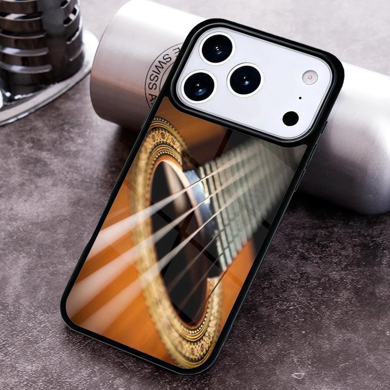Мягкий чехол для телефона с рисунком музыкальной скрипки и гитары для iPhone 17 16 15 Pro Max Air 14 13 12 11 Plus Ударопрочный чехол Capa Cover