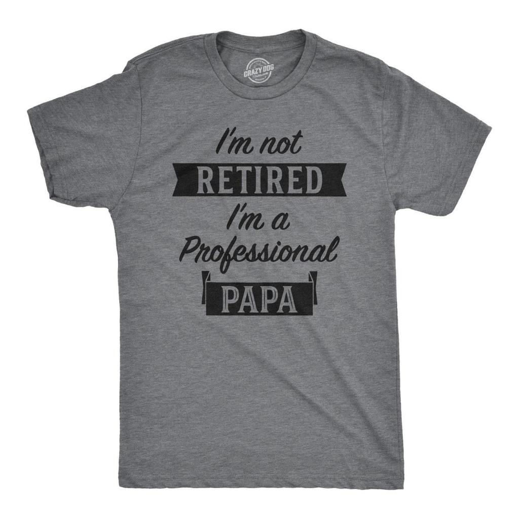 Funny Grandpa T-Shirt, Retired Professional Papa, Retirement Gift
