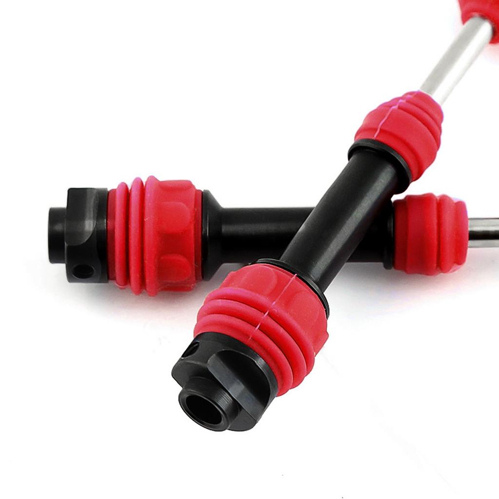 4 Pcs Rr Drive Shaft Steel Driveshaft CVD Replacement for Slash Rustler Hoss VXL 4X4 1/10 Remote control Car