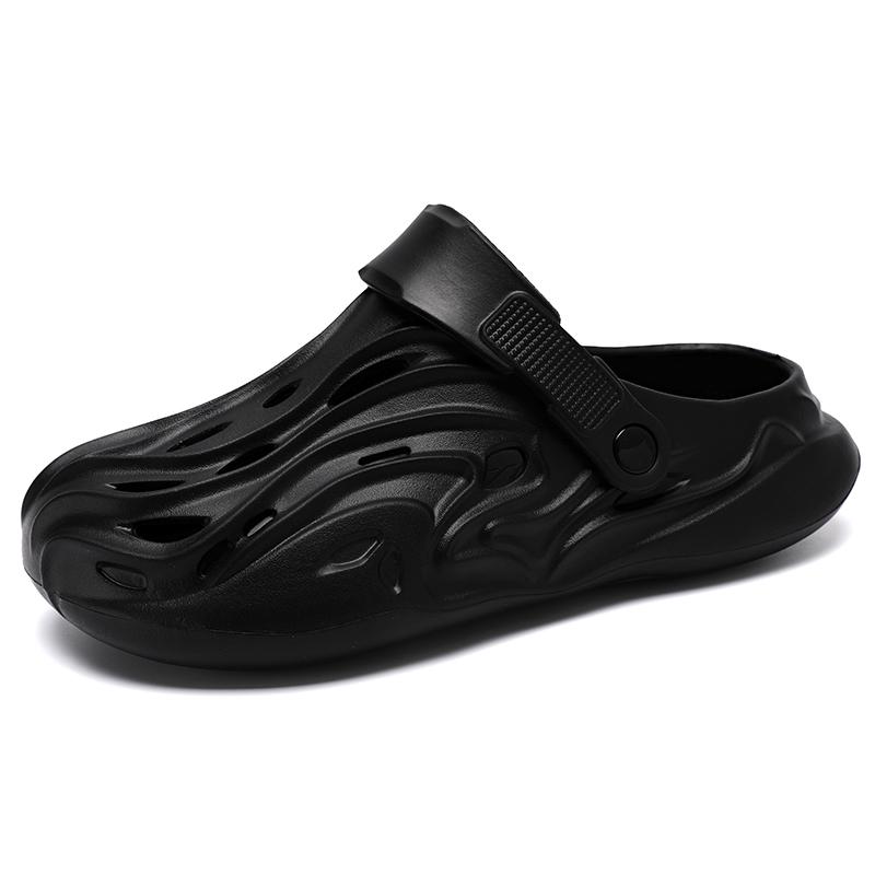 Мода 2024 года, новые мужские модные повседневные удобные нескользящие тапочки, пляжные сандалии, повседневная семейная мужская обувь для ванной