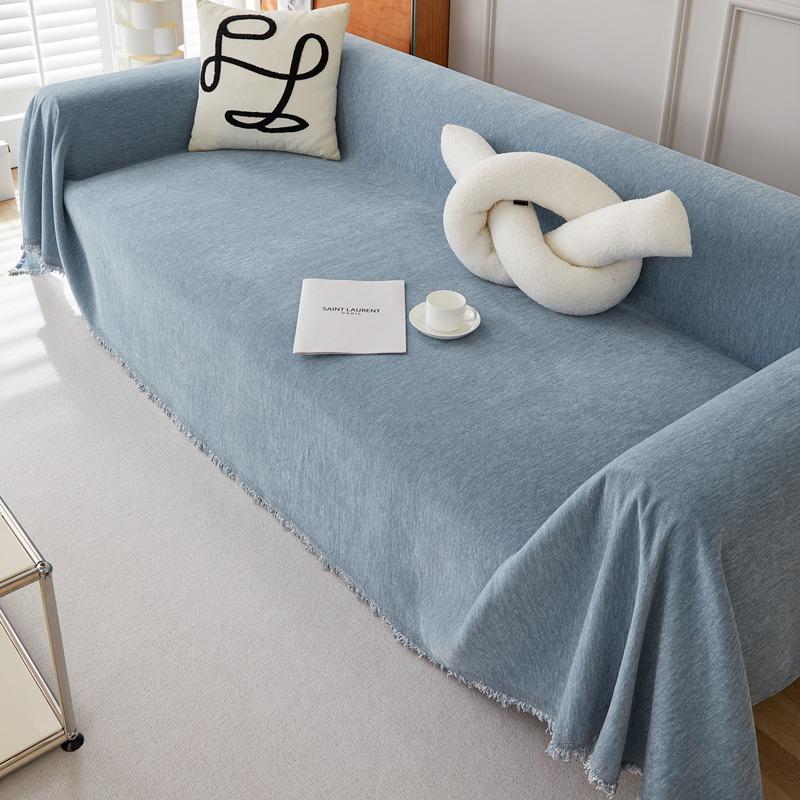 All-season Universal Non-slip Chenille Sofa Cover Simple Design Full Package Cat Scratch-resistant Cross-border