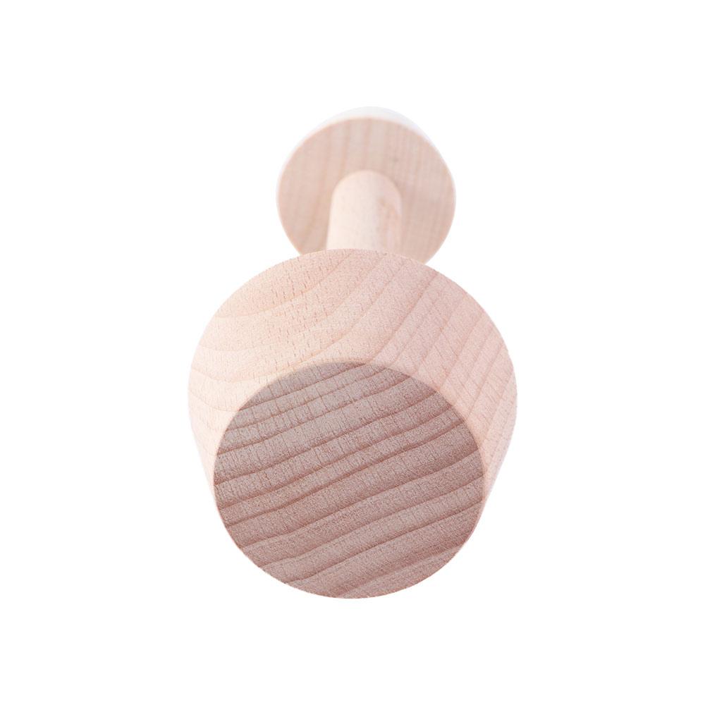 Cake Baking Portable Egg Tart Pusher Wooden Pastry Tools Tart Tamper Eggtart Mold Dough Press