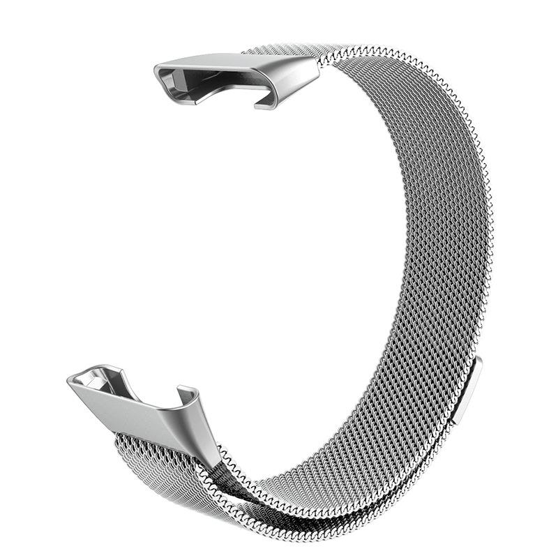 Совместим с Xiaomi Smart Band 7 Pro: Миланский ремешок из нержавеющей стали с магнитной застежкой на три бусины.