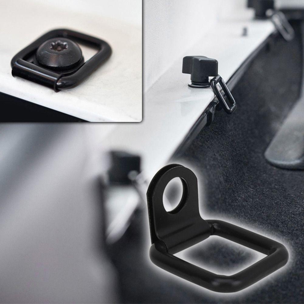 8 шт. автомобильное крепежное кольцо квадратной формы для прицепа, тяжелое грузоподъемное D-образное кольцо, металлическое тяговое крюк-крепление