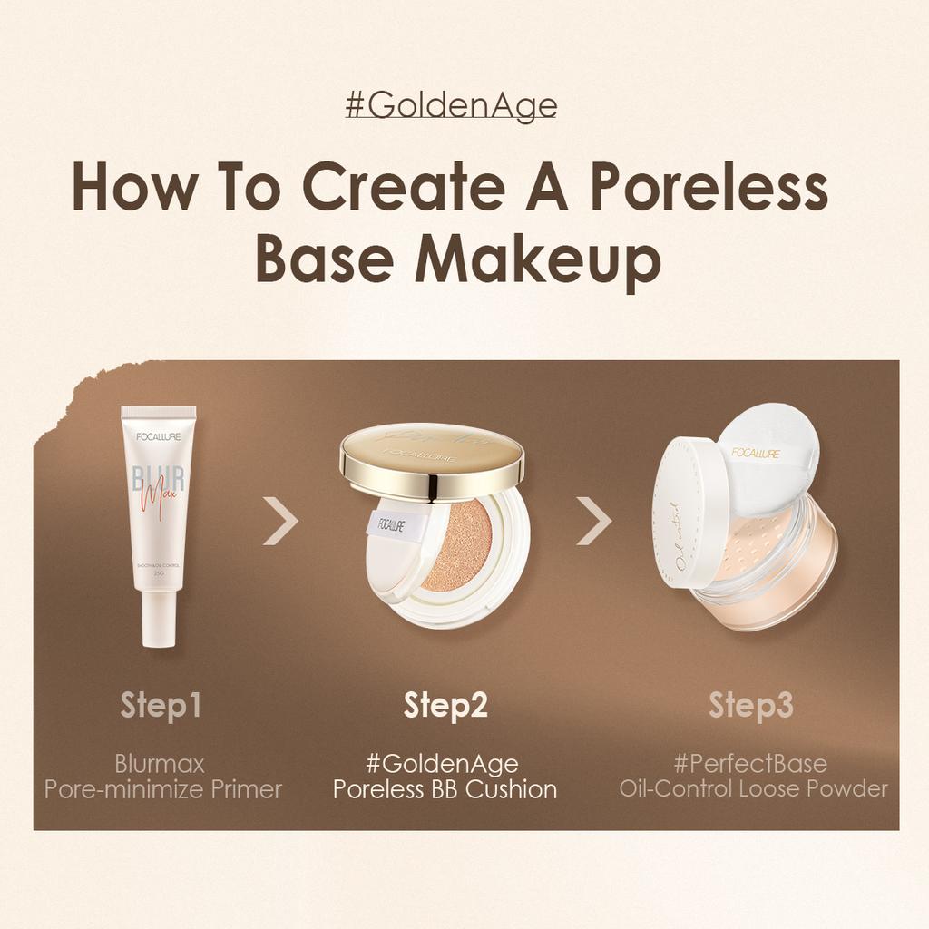 Focallure Poreless BB Air Cushion Foundation CC Cream Матовый консилер Отбеливающий макияж Косметика Водостойкая Осветляющая основа для лица