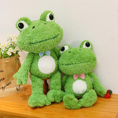 Плюшевая игрушка Зеленая лягушка - Большая мягкая кукла для девочек, Подушка для объятий во время сна