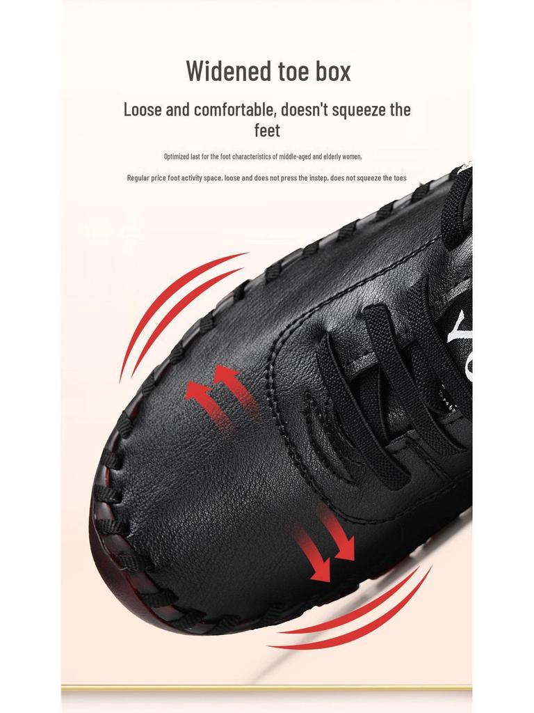Hand-Stitched Women's Flat Shoes with Soft Beef Tendon Sole for Autumn and Winter Casual Wear