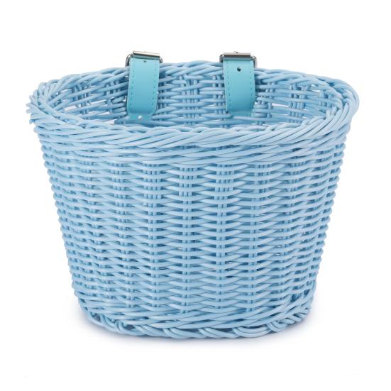 Hand Woven Bicycle Basket Large Capacity Strong Load Bearing Easy Installation Handlebar Bike Front Basket Replacement