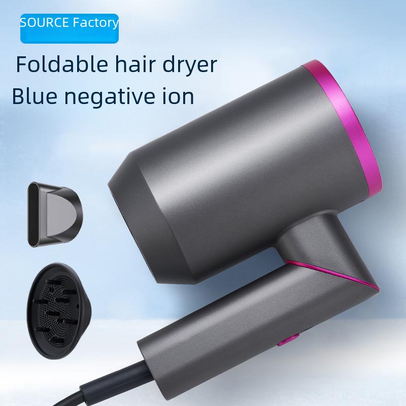 Складной фен высокой мощности для салона и дома с технологией отрицательных ионов