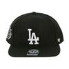Forty Seven Brand 47 Captain Sure Shot Snapback Hat for Men and Los Angeles Black Cap, Women, Dodgers,