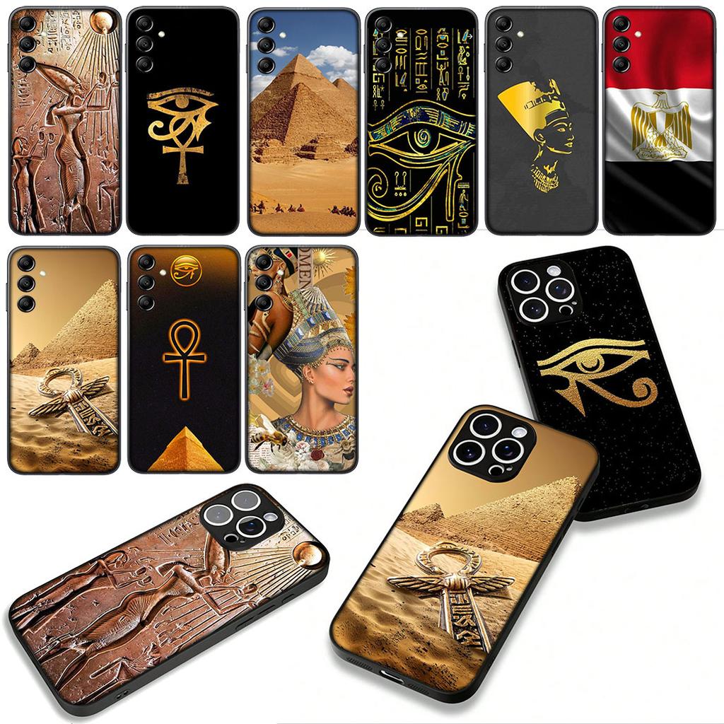 Анубис Анх Египет Нефертити Флаг для Samsung Galaxy A25 A37 A57 A12 A14 A31 A50 A51 A70 A71 A72 A21S A04 M15 Note 20 9 8 10 Чехол