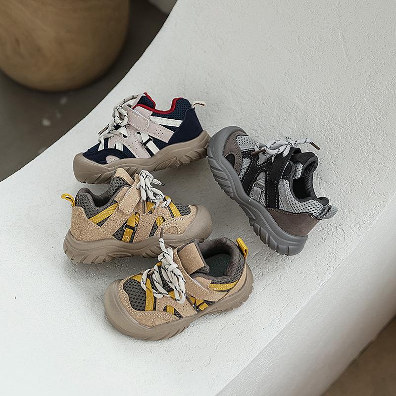 Korean-style fashionable versatile girls' sneakers, new autumn children's shoes, boys' soft-soled comfortable sports casual shoes