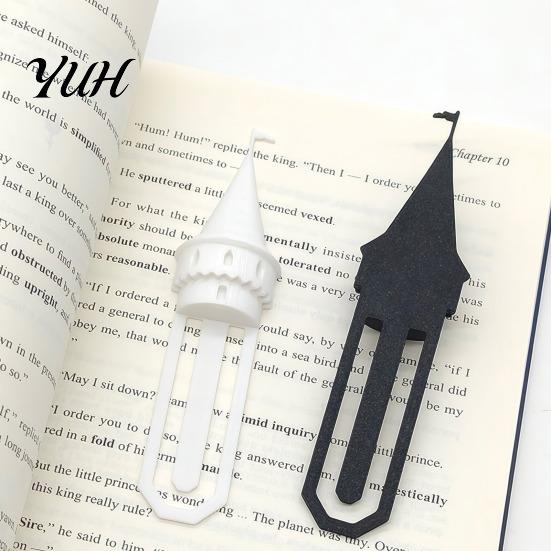 Закладка для книг в виде сказочного замка, Скрепка-закладка, 3D-печатные милые закладки для страниц книг для чтения, Фантастическая средневековая скрепка-зажим для студентов, читателей
