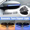 For VW Passat CC B7 Beetle Scirocco Jetta MK6 Euro LED Side Wing Dynamic Turn Signal Light Rearview Mirror Indicator