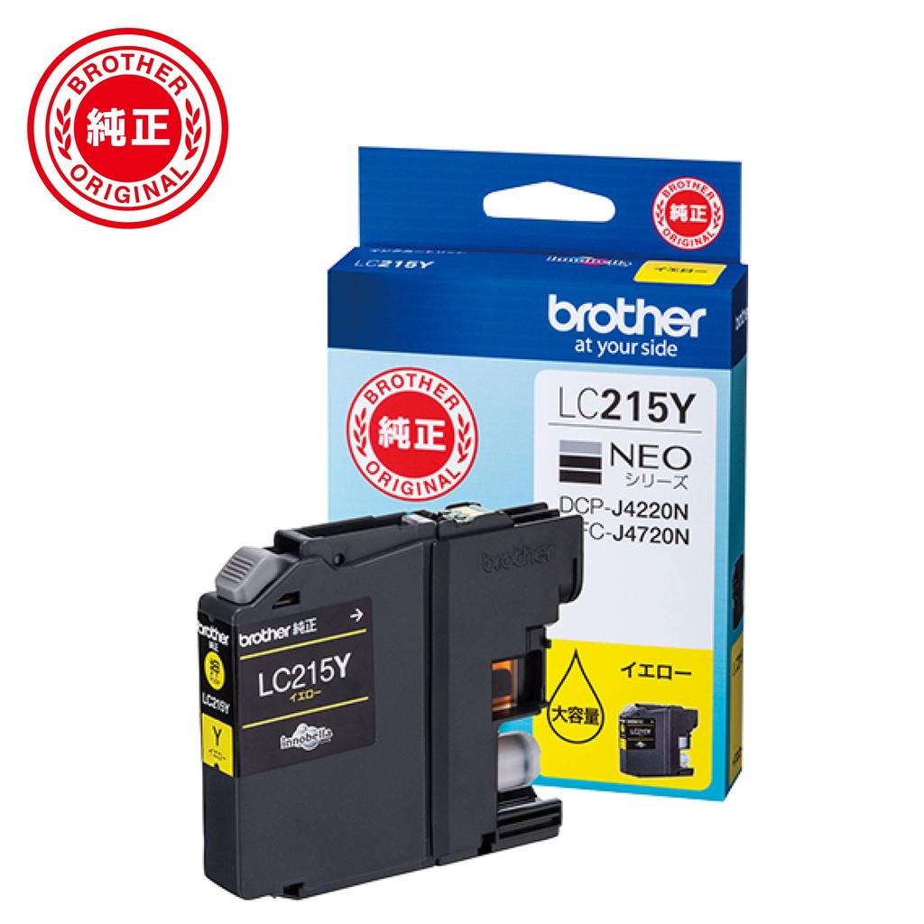 Ink Cartridge Yellow LC215Y Compatible Model [brother Genuine] (large Capacity) Numbers MFC-J5720CDW, MFC-J5620CDW, DCP-J4225N, MFC-J4725N, Etc.