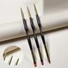 Набор кистей для французского маникюра с полосками из 3 штук, кисть-лайнер, кончик, ручка для рисования ультратонких линий, двусторонние кисти для гелевой краски, инструменты для маникюра