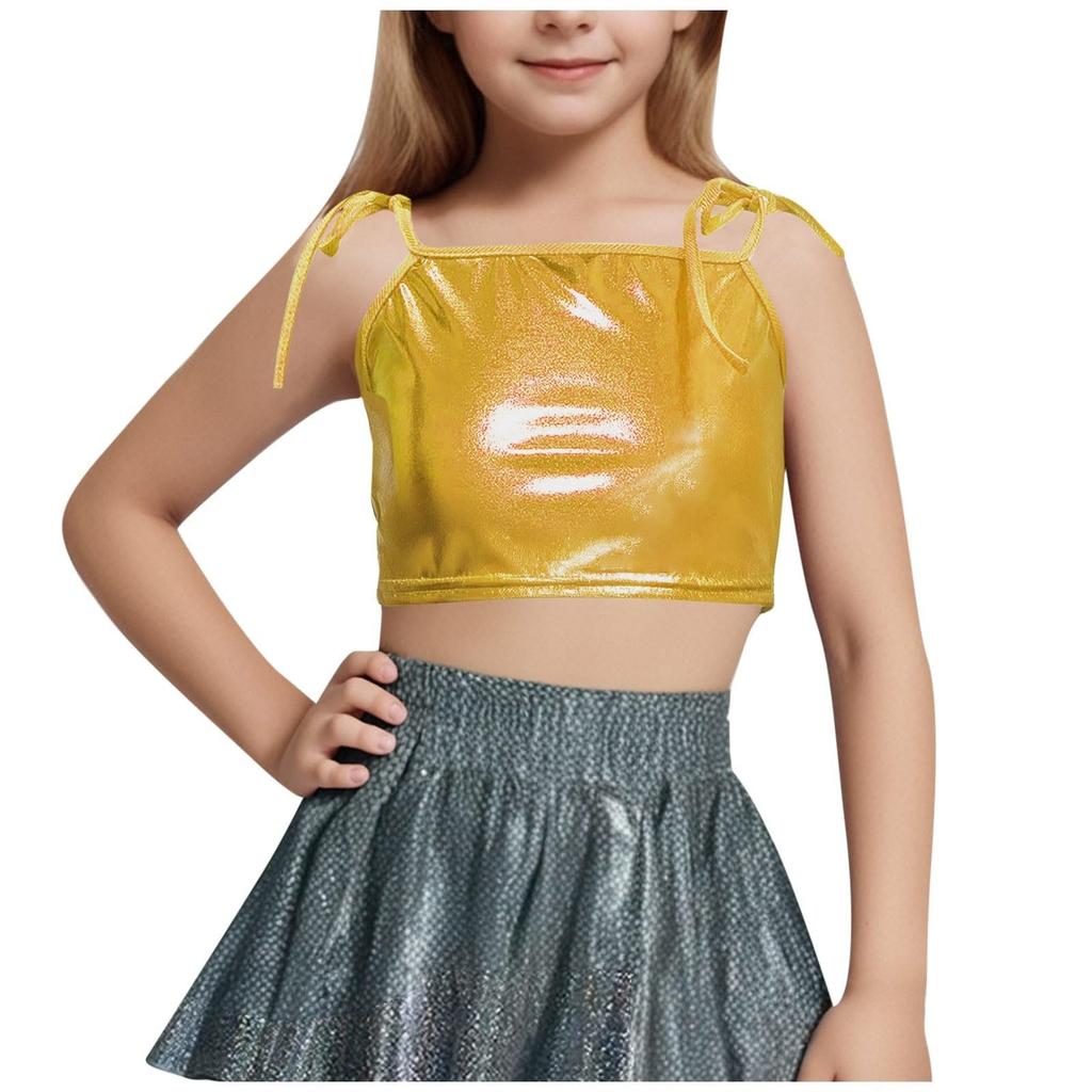 Sleeveless Sequined Jacket With Fashion Street Children Clothing T-shirt