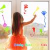 10/50Pcs Funny Sticky Hands Sensory Toy Palm Elastic Heart Foot Christmas Sticky Wall Climbing Squishy Toy For Kids Adult