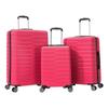 Set of 3 Suitcases - 100% ABS - LYS Paris 360/3 - Fushia