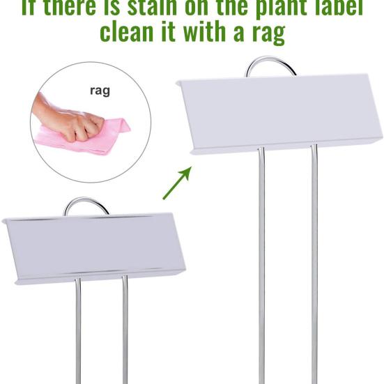 15Pcs Plant Label Stakes Wide Application Rust-proof Water-Proof Not Easy To Deform Reusable Plant Labeling Stand