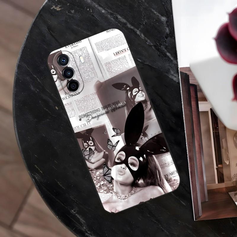 A-Ariana G-Grandes Phone Case For Huawei P50 P40 P30 Mate50 Mate40 Mate30 NOVA10 NOVA9 NOVA8 Pro Plus Black Soft Cover