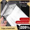 Supercharged Large Panel Handheld Multi-Function Shower Head with Filter