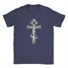 Men's Orthodox Cross Classic T Shirts Christian Jesus Religion Religious Pure Cotton Short Sleeve O Neck Tees Printing T-Shirt