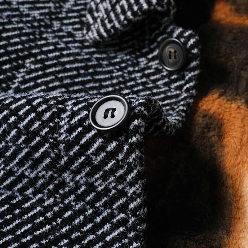 Firstview Men's Winter Chenille Fleece-Lined Zip-Up Jacket