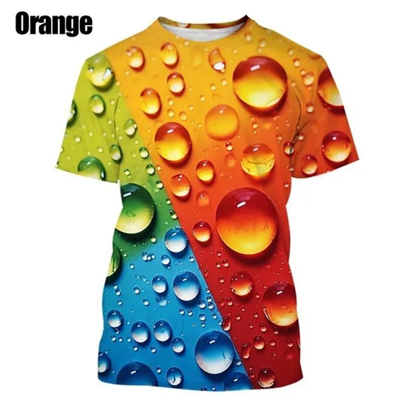 Мужская классическая футболка с принтом пива на 3D-принтере, малиновые летние футболки Harajuku с круглым вырезом и короткими рукавами