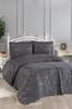 Комплект покрывала Verona полноразмерный 3шт, покрывало 240х260, наволочка 50х70, двойной размер, антрахит